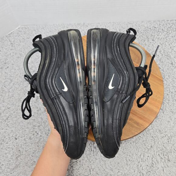 Nike Kid 6.5y Air Max 97 GS Triple Black Casual Lifestyle Daily Athletic Sneaker - Picture 7 of 13